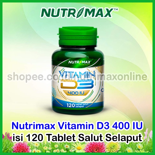Nutrimax Vitamin D3 400 IU Vit D 3 400IU isi 120 Tablet