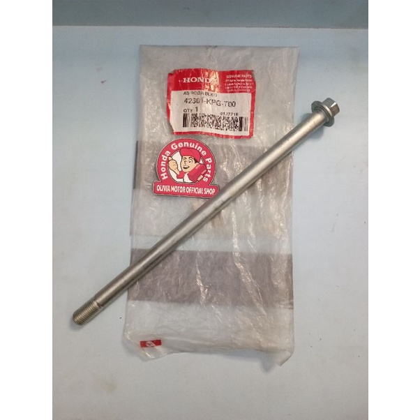 AXLE RR WHEEL AS RODA BELAKANG SUPRA BLADE 125 FI 42301-KPG-T00