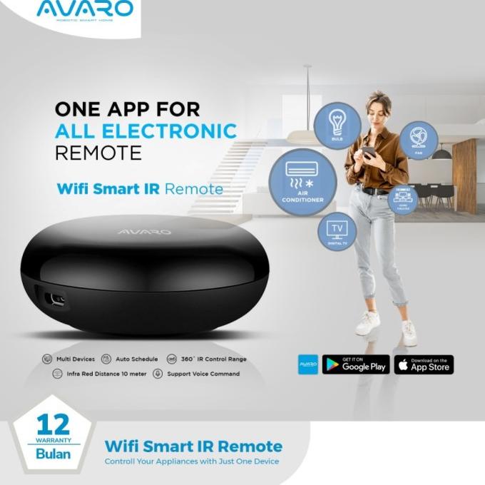 WiFi Smart IR Remote Avaro IR01 - AVARO Smart UNIVERSAL IR REMOTE Wifi