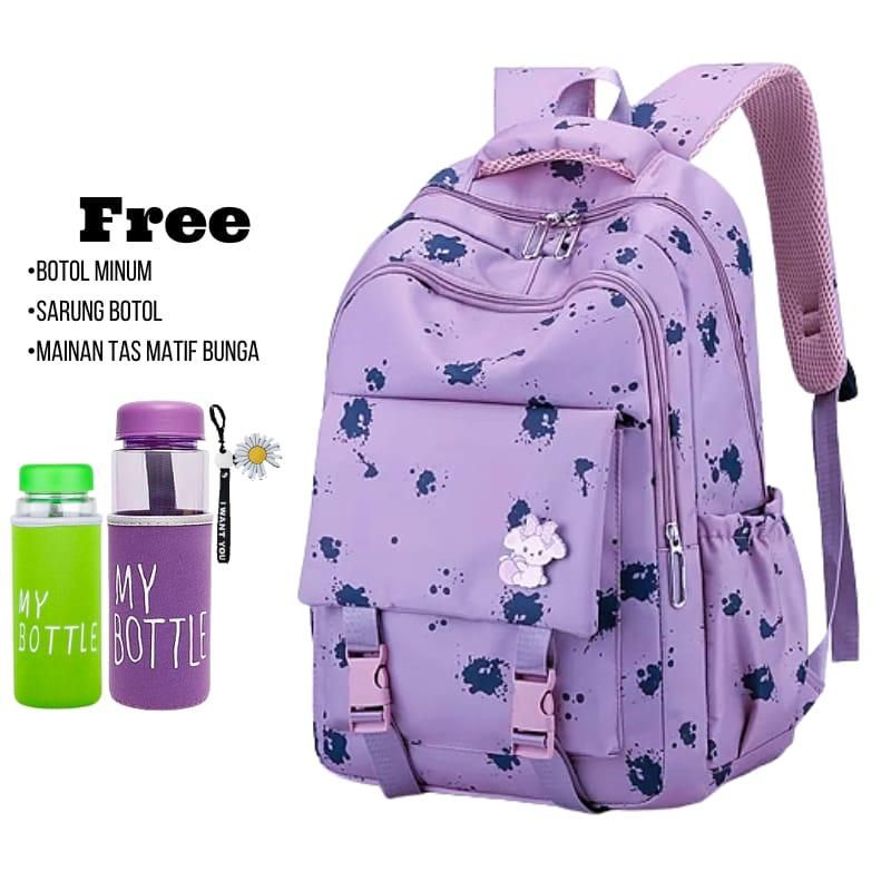 Ransel Wanita Motif nekopow Tas Ransel Sekolah Sd,smp,sma/tas sekolah anak laki-laki anak perempuan backpack sekolah anak tk sd smp sma kuliah multifungsi