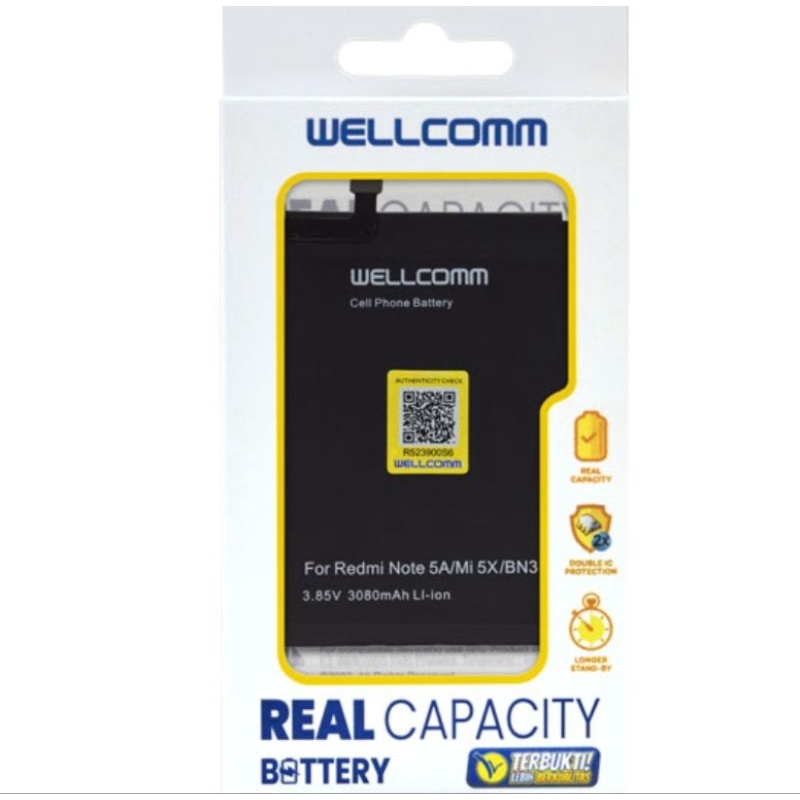 Baterai Double IC Xiaomi Redmi Note 5A /BN31 Wellcomm Original