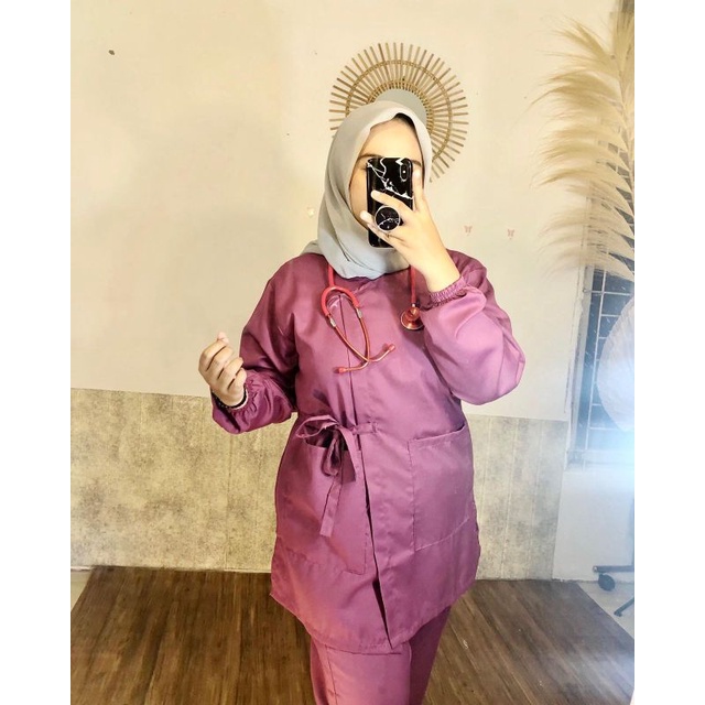 Baju Ok kimono toyobo bawahan rok &amp; celana
