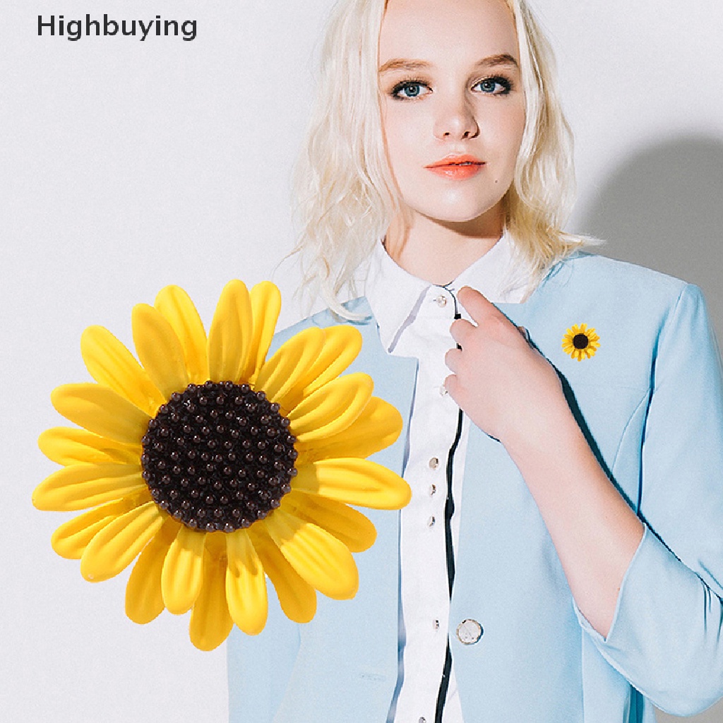 Hbid Bunga Daisy Bros Daisy Untuk Wanita Unisex Bunga Matahari Pesta Kantor Bros Pin Wanita Perempuan Brooch Pin Bros Mantel Aksesoris Hadiah Glory