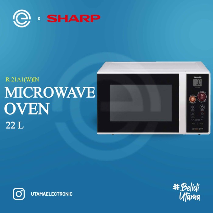 Sharp Microwave Oven Low Watt 22 Liter R-21A1(W)In #Original