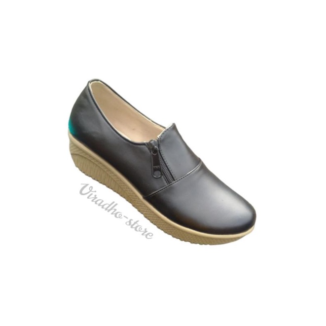 Sepatu  Wanita Aqila Terbaru slip on Brand Chaeena' 022 Sleting Sepatu kasual Terlaris