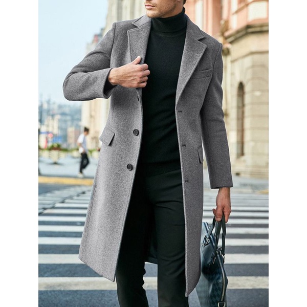 [BIG SIZE]  PREMIUM  Jas blazer jubah panjang pria/long coat pria/katun flecee jaket jubah pria keren