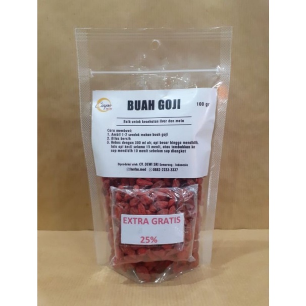 

Buah Goji 100 gr Free 25% (Kice)