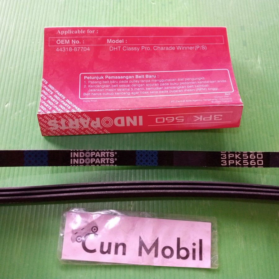 Ribt belt van belt Indoparts 3PK 560 Classy Pro, CHarade Winner P/S