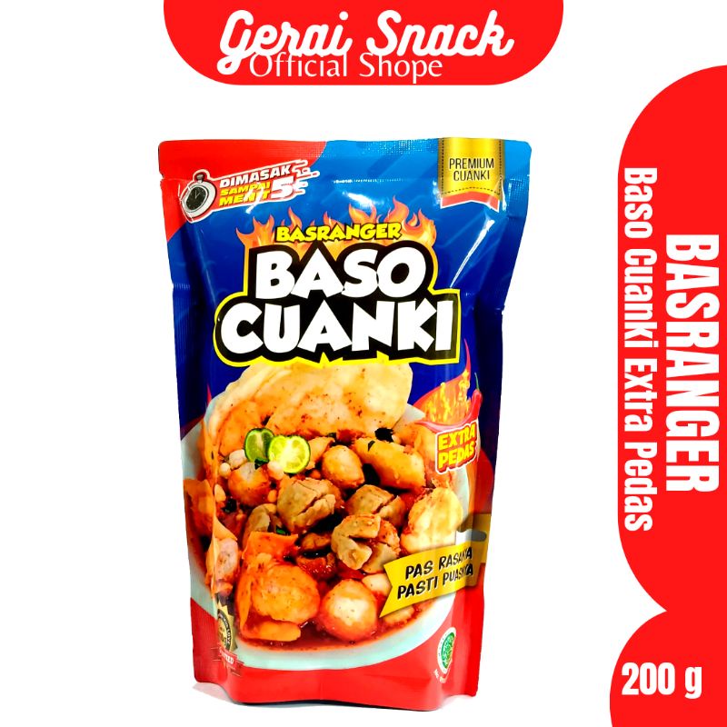 Baso Cuanki Basranger Extra Pedas Jeruk Limau Asli Baso Beneran Khas Bandung 200 g