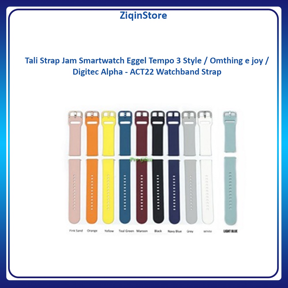 Tali Strap Jam Smartwatch Eggel Tempo 3 Style / Omthing e joy /Digitec Alpha - ACT22 Watchband Strap