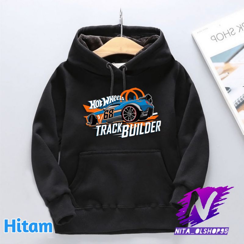 hoodie sweater anak hot wheels