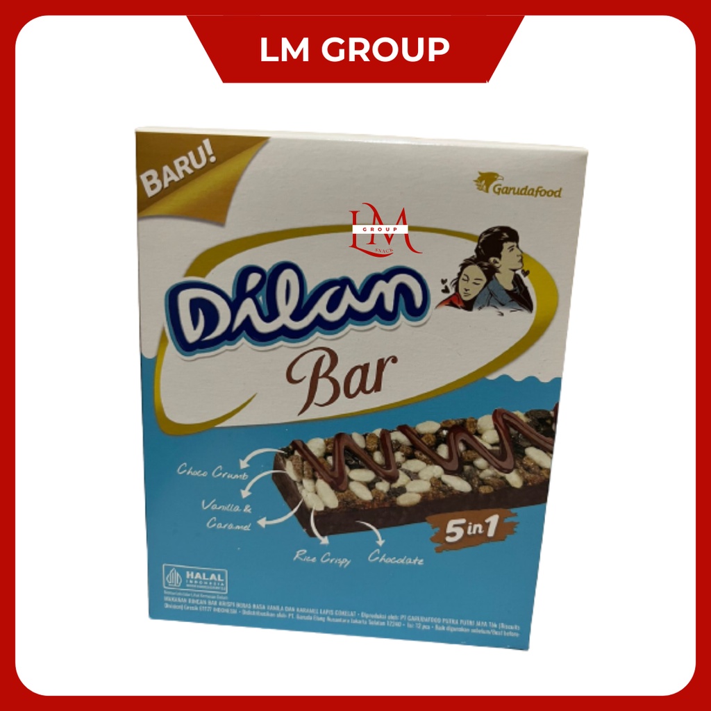 Dilan Bar Chocolate 5 in 1 [1 Box isi 12 pcs]