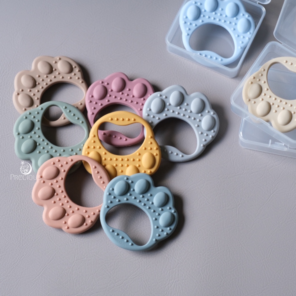 Precious Premium Silicone Teether | Mainan Gigitan Bayi|Teether Baby Free Case|Gelang Bayi BPA BPS FREE