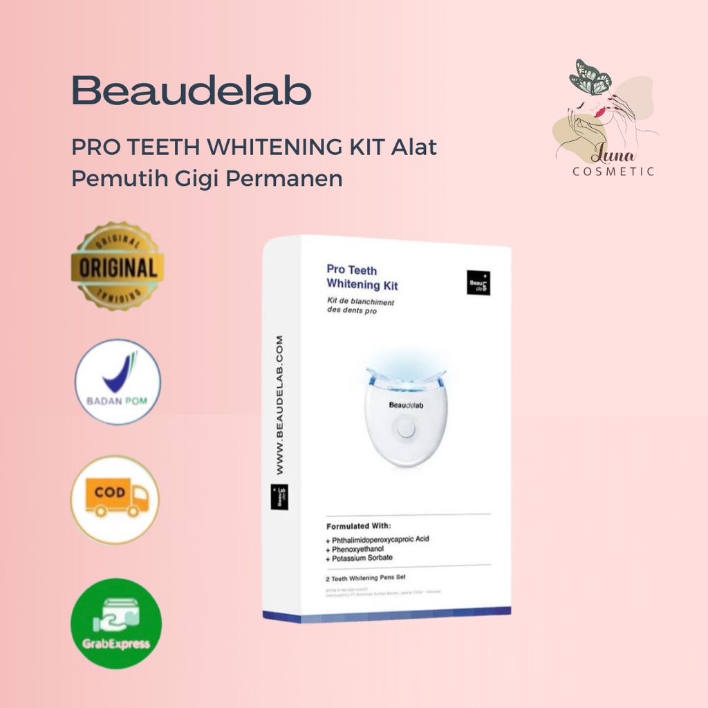 PRO TEETH WHITENING KIT Alat Pemutih Gigi Permanen | Beaudelab Memutihkan Gigi Super Cepat