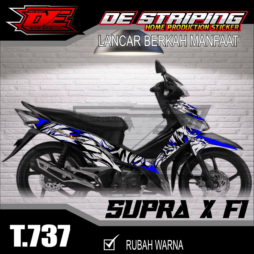 SERIGALAStriping Stiker Motor Supra X Fi Semifull Keren T737