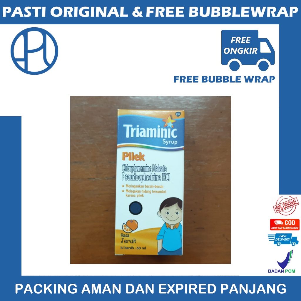 TRIAMINIC PILEK 60ML RASA JERUK BERSIN HIDUNG TERSUMBAT