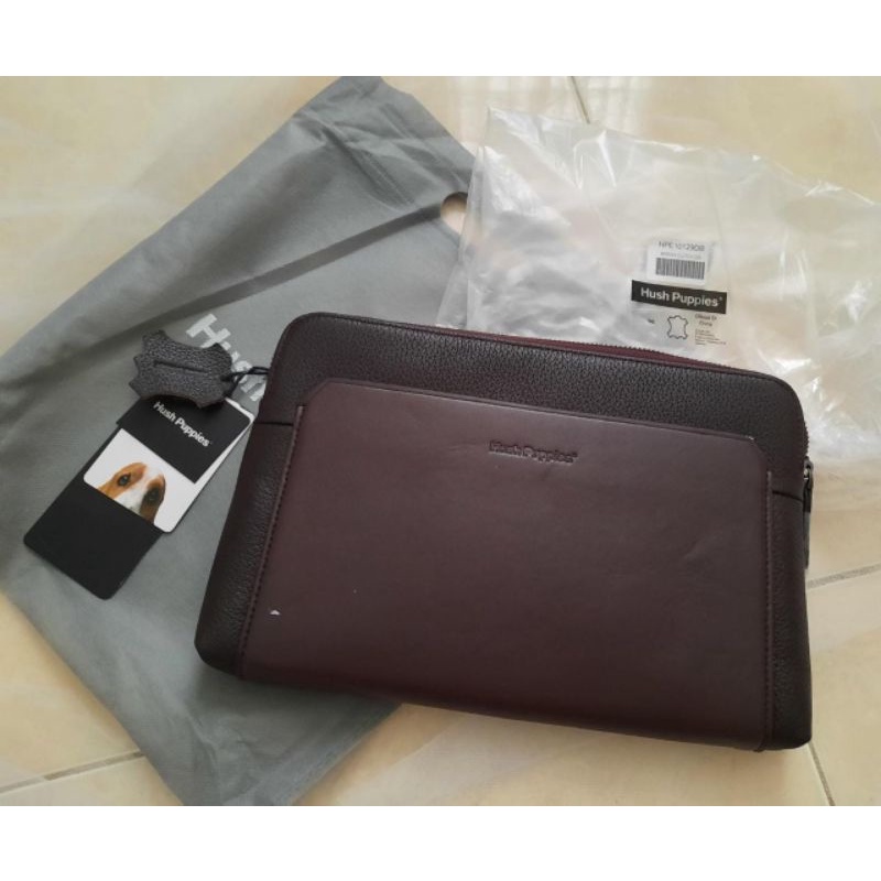 PROMO myron Clutch Hush Puppies | tas pria | dompet cowok pouch branded murah