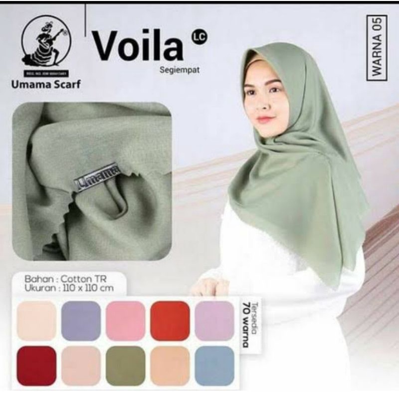 hijab segi empat umama polos/hijab scarf
