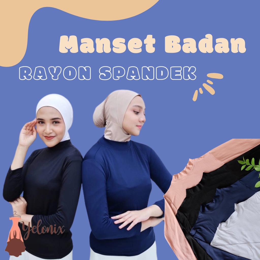 MANSET BADAN WANITA MUSLIM RAYON SPANDEK