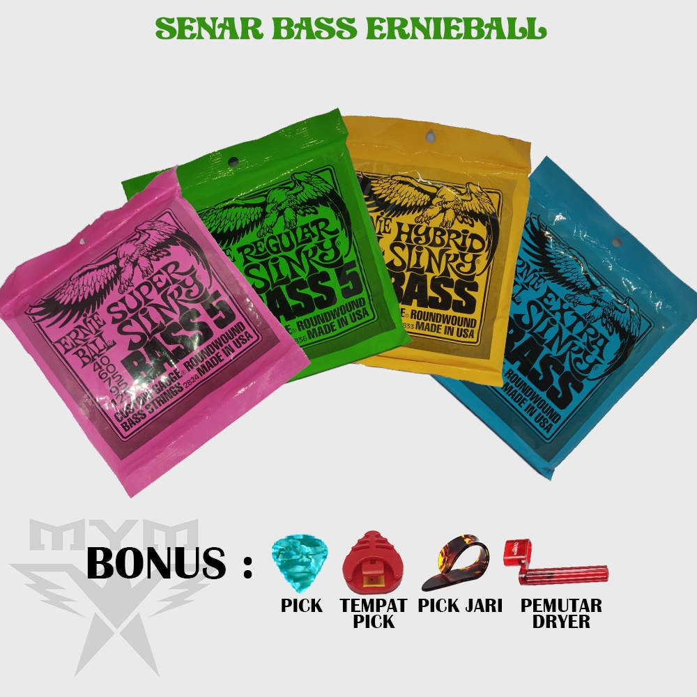 Senar bass  4 &amp; 5 ernieball