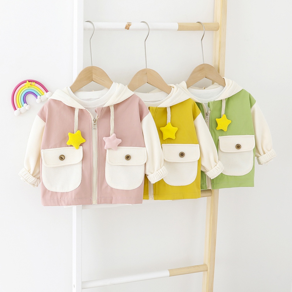 JK7 NEW Jaket bayi dan anak motif dua bintang kualitas premium