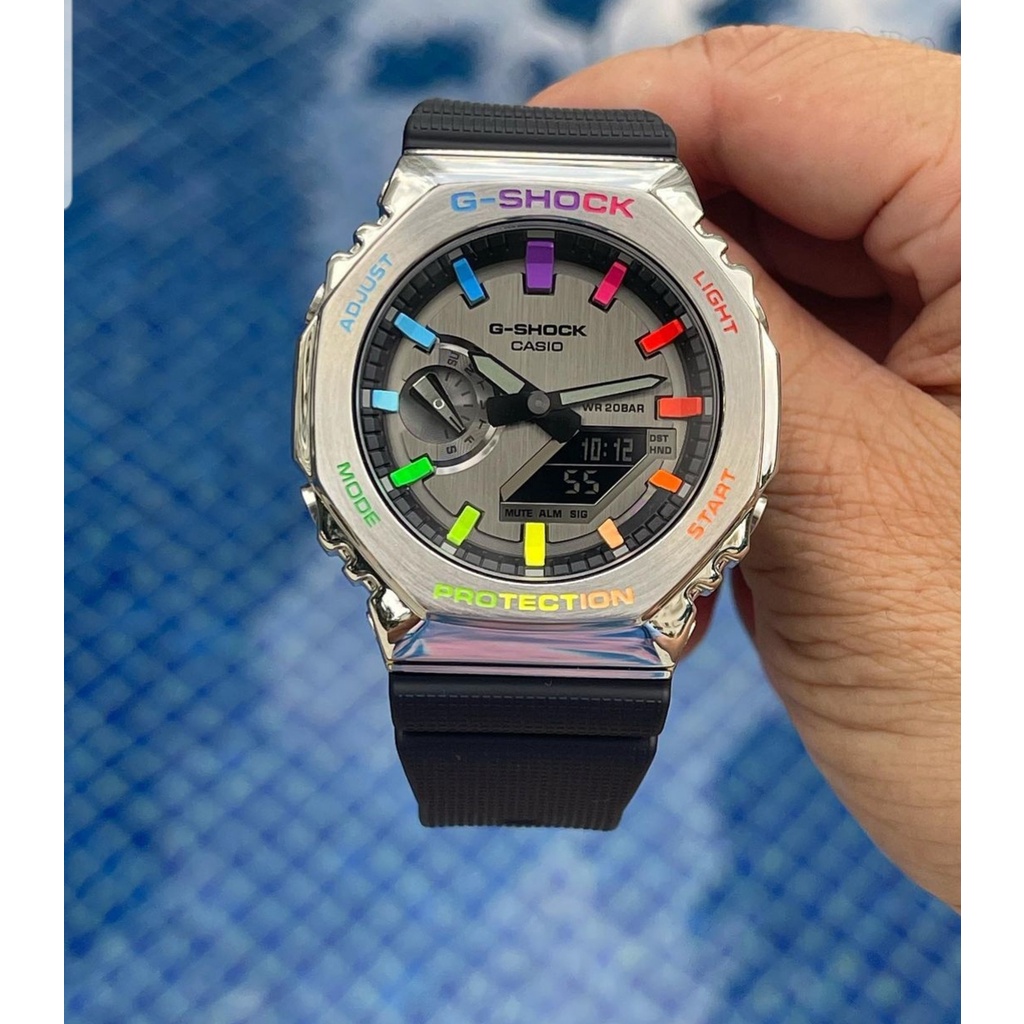 ORIGINAL !!! JAM TANGAN GSHOCK CASIO GM 2100 FREE BOX, PAPER BAG DAN KARTU GARANSI !!! ANTI AIR !!! jam tangan pria terbaru