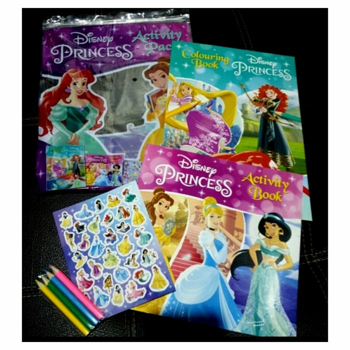 

Buku Cerita Mewarnai 2-In-1 Activity Pack Disney Princess Plus Sticker #Original