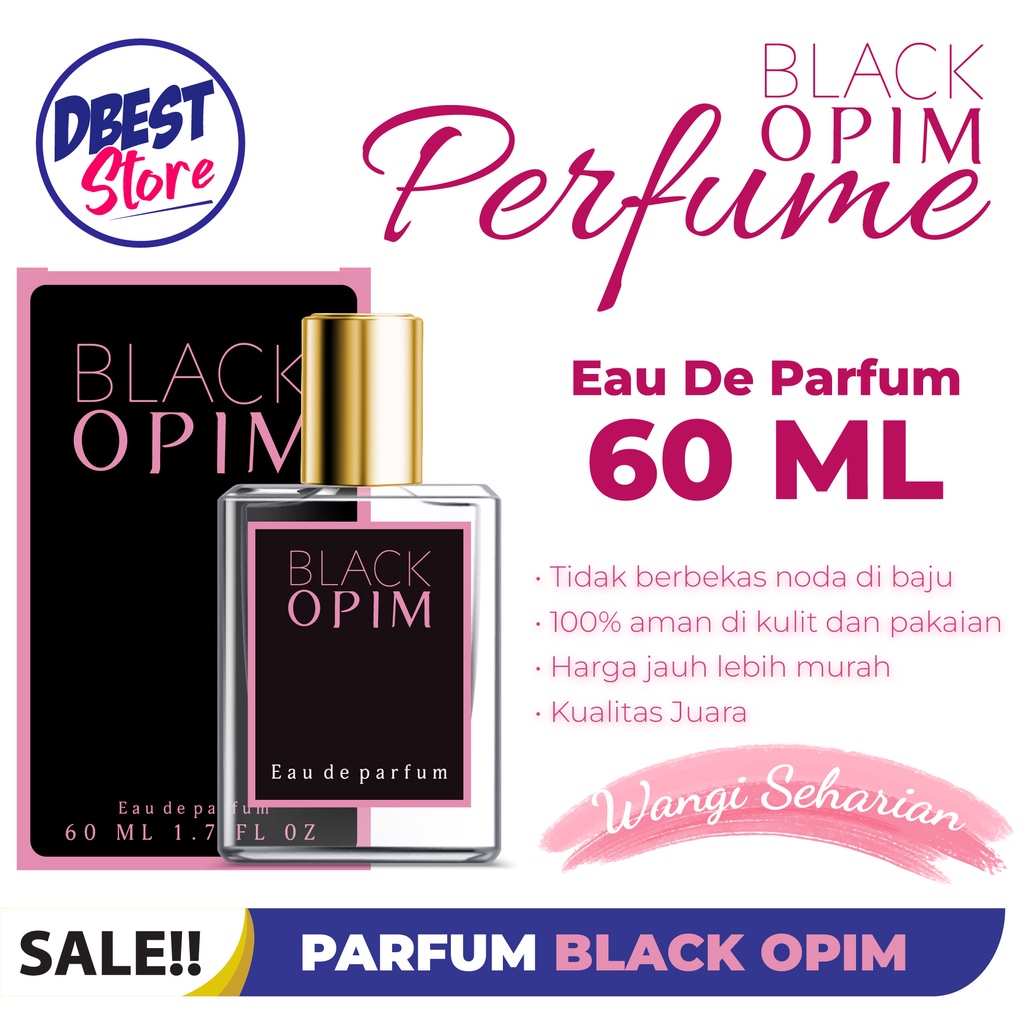 (COD) PARFUM BLACK OPIM 60ML UNISEX WANGI TAHAN LAMA