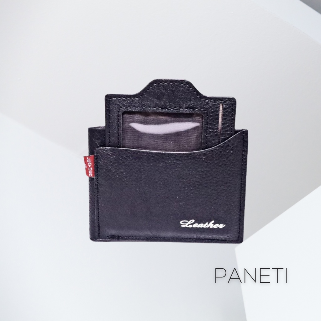 Dompet Lipat Pria 2 Ruang / Dompet Lipat Kulit Pria Sintetis - PANETI JHC1