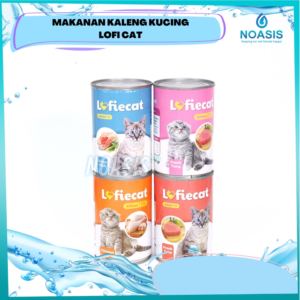 Lofie Cat Makanan Kaleng Basah Kucing Kitten Adult Wetfood 400gr 400 gr