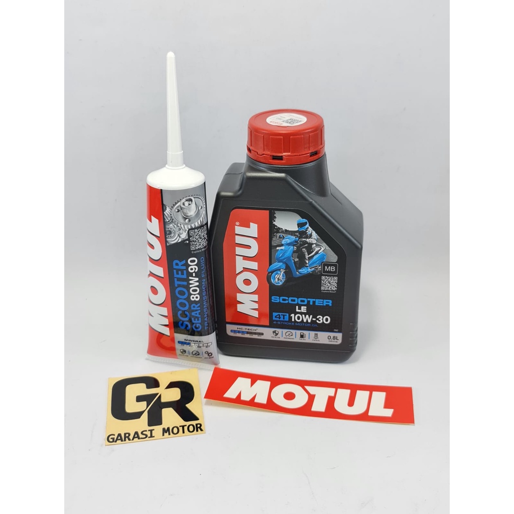 Jual Paket Oli Matic Motul Scooter Le Motul Gear Gardan Shopee