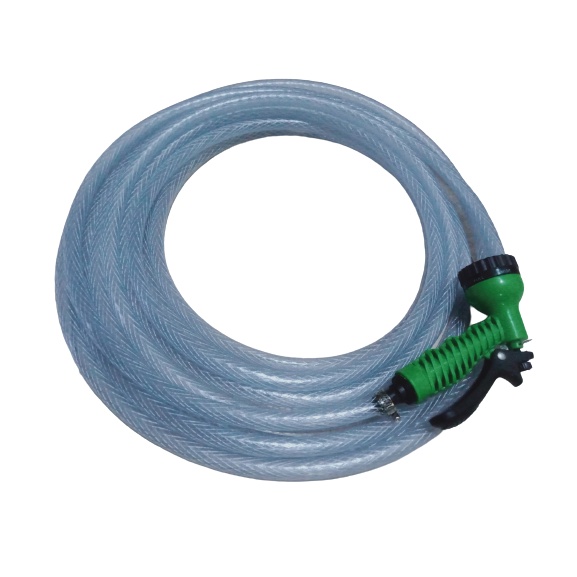 Tifaka  Paketan Semprotan Air 7 Posisi Taman Cuci Mobil Motor Sprayer Gun Hose Nozzle Selang Bening Benang 1/2 Inch