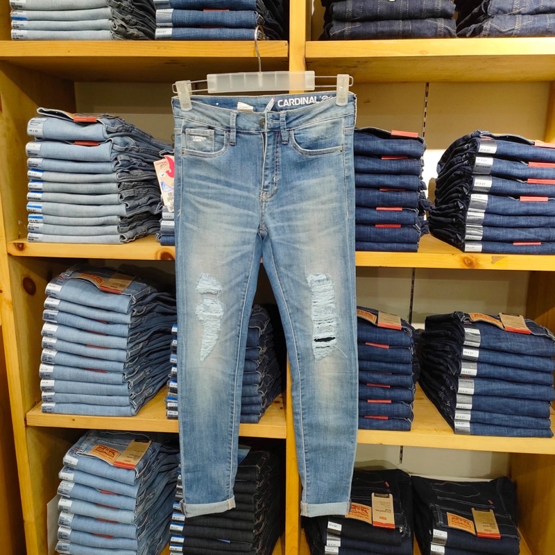 Celana jeans wanita, celana jeans wanita sobek-sobek, celana jeas sobek-sobek whoasing putih CARDINA