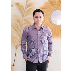 KEMEJA BATIK MODERN SLIMFIT PANJANG BAHUN KATUN HALUS FULL FURING HALUS