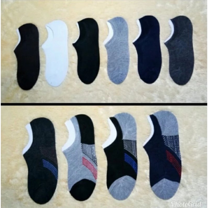 Kaos Kaki Pria Invisible Sock / Kaos Kaki Pria