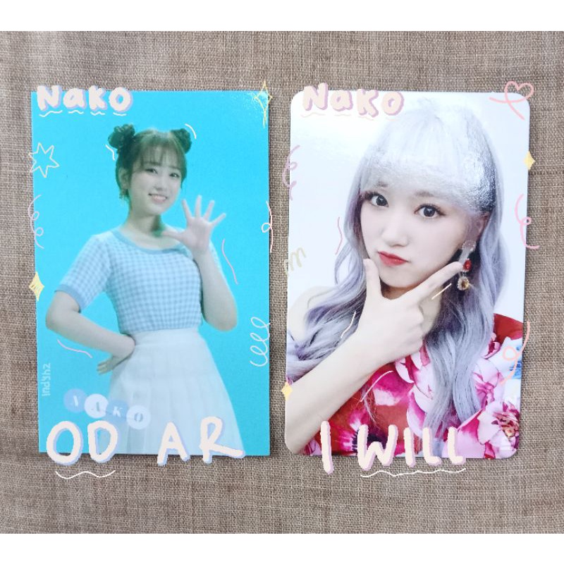 photocard pc yabuki nako izone iz*one eskrim ice cream