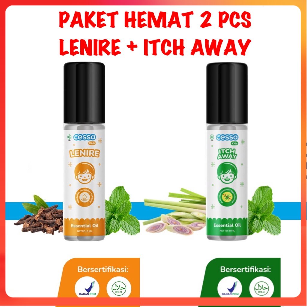 Jual [MDP] PAKET HEMAT CESSA KIDS 2 VARIAN ( LENIRE NO MORE TANTRUM + ITCH AWAY NO MORE BUGS