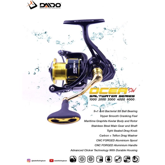 ✿ BISA COD✿ Reel Daido Ocea SW - 1000 SW