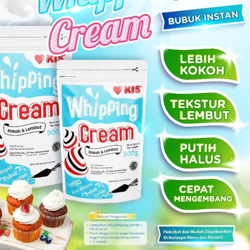 

Grosir ❄ KIS Whipping Cream Bubuk 300g Whipped Cream Bubuk Instan^