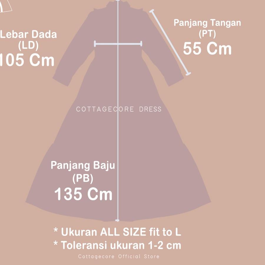 ✔️  Dress Wanita Cottagecore Vintage Polo Dress Wanita Fashion Korean Retro Belanda