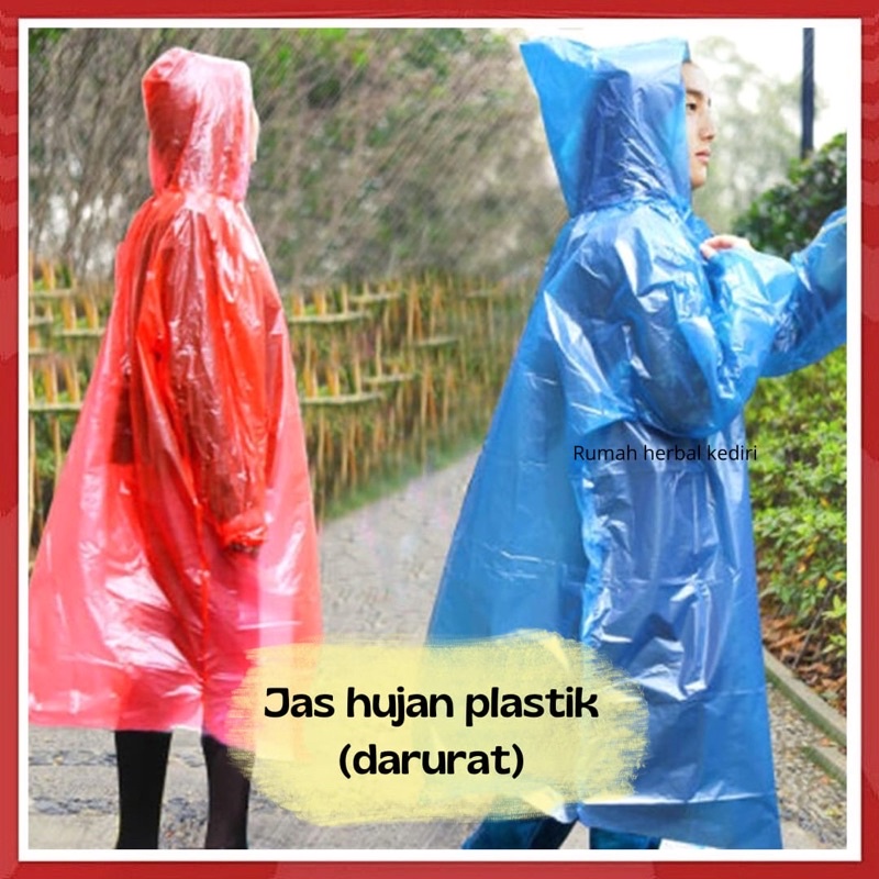 Jas Hujan Plastik / Raincard / Jas Hujan Sekali Pakai / Jas Hujan Darurat