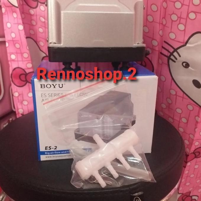 Boyu Pompa Udara Aerator Es-2 Silver Original100%