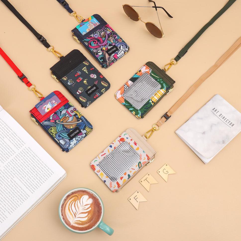 

ヱ Gantungan ID Card Holder Casual Kantor Kalung Name Tag Lanyard Dompet Kartu Pria Wanita ID-02 ㊗