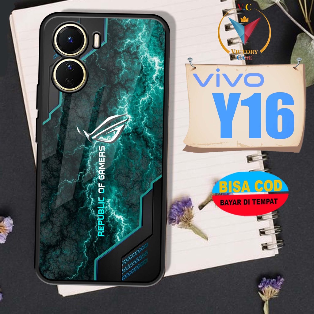 Case VIVO Y16  Victory Case Motif [ ROG ] Case Hp Glossy Casing Hardcase Softcase Bisa cod