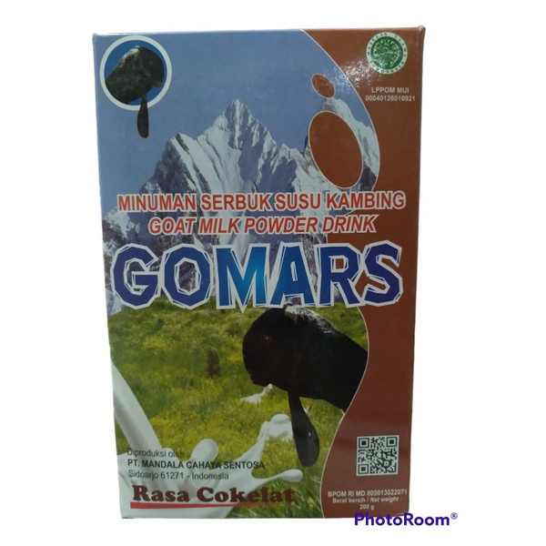 

GOMARS susu bubuk kambing (rasa coklat)