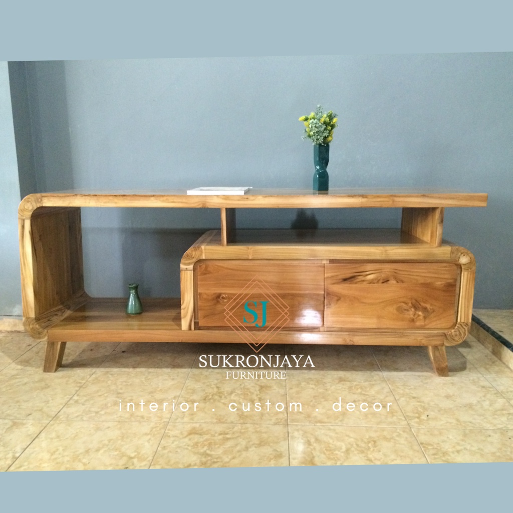 Bufet Tv Jati / Meja Tv Jati Radio | sukronjaya