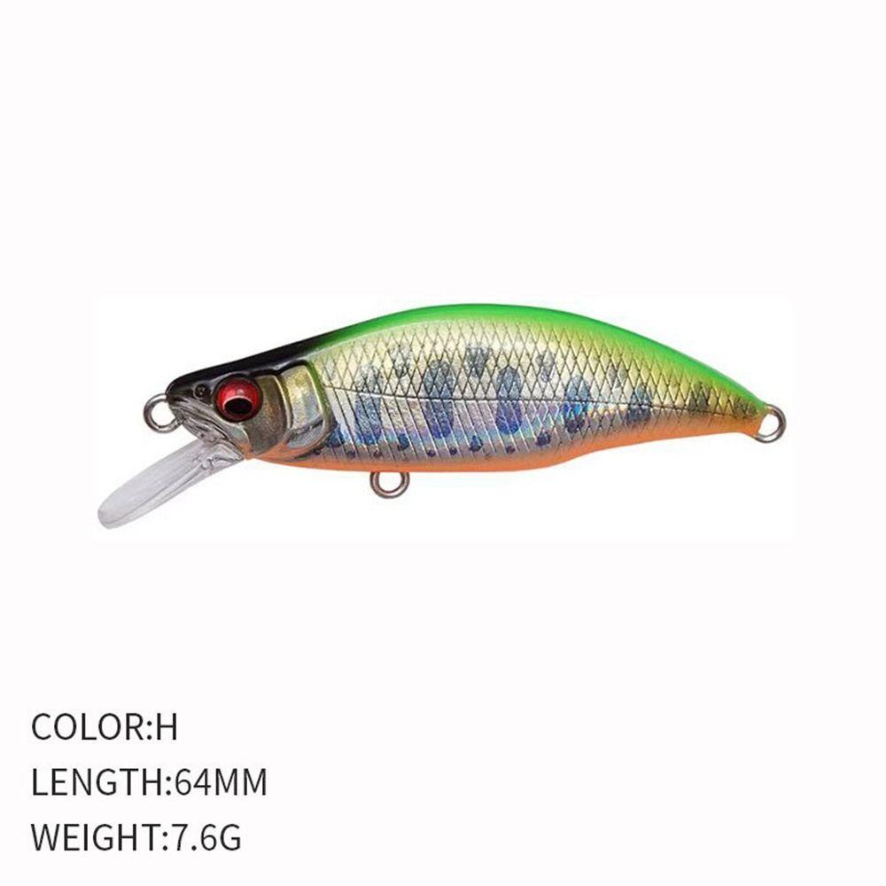 Umpan Tenggelam TOP 64mm 7.6g Crankbaits Getaran Umpan Casting Panjang Bermanfaat