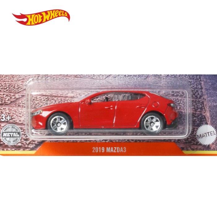 Hot Wheels Matchbox 2019 Mazda 3 Pure Red Hatchback - Mainan Mobil #Original