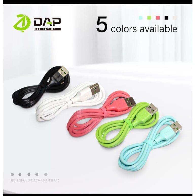 Kabel Dap Micro (DAM100) TYPE C (DAT100) Lightning (DAL100) FAST CHARGING 2.1A DAP CABLE