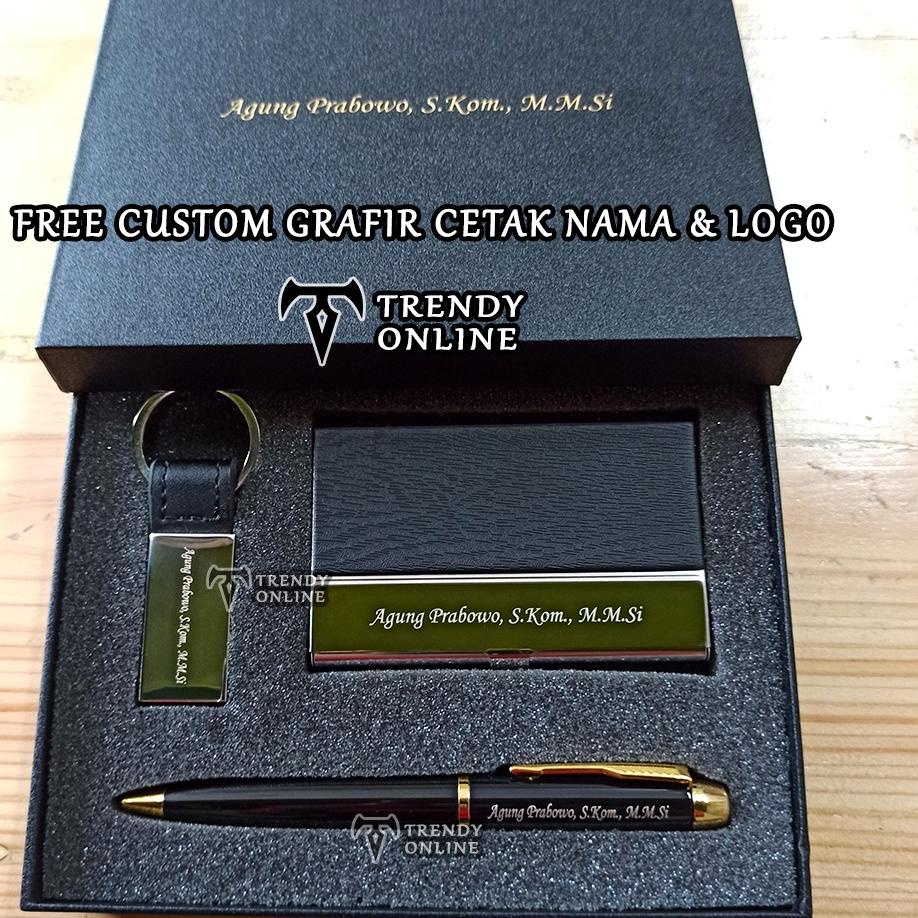 

Flash Sale Gift set Souvenir Ballpoint, si, Hadiah, Pulpen Giftset Exclusif Card Holder dan Gantungan Kunci ✓